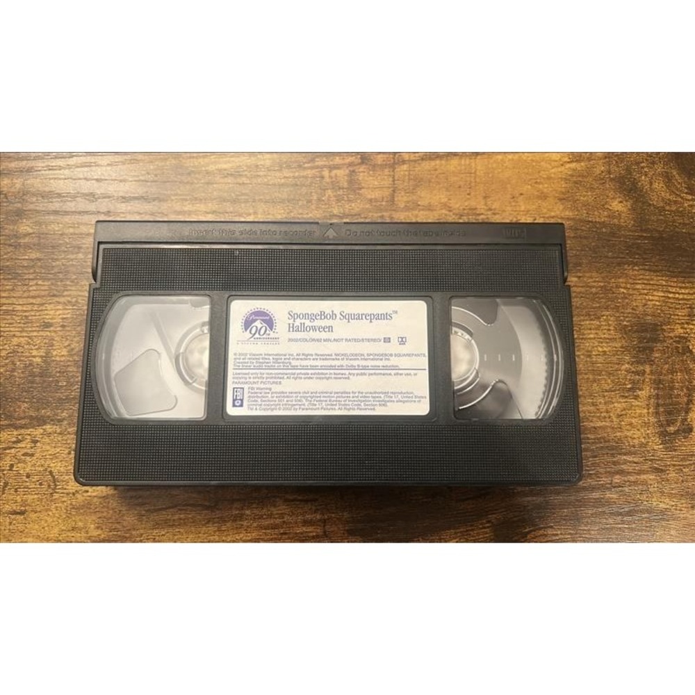 SpongeBob SquarePants Halloween VHS 2002 Paramount Nickelodeon Scaredy Pants